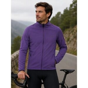 Gorewear Mens Everyday Jacket Purple Full Zip Grid Fleece Style 101198 Size M